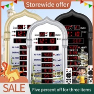 PAT 4008pro Mosque Digital Azan Wall Clock Remote Control Alarm Clock Ramadan Eid Gifts For Home Office (eu Plug)