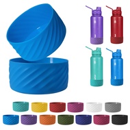 Aquaflask Silicone Boot 12oz to 40oz Diagonal Texture Silicone Boot for Tumbler Bottom Protector Anti-Slip Silicone for Tumbler Hydroflask Boot BPA Free Bottom Silicone Sleeve Aquaflask Cover Silicon Boot for Aqua Flask Accessories