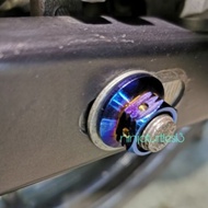 y15 y16 rxz zx150 Nut stainless steel size 19/22 titanium gold m14（y15 rear shaft）nut belakang tayar