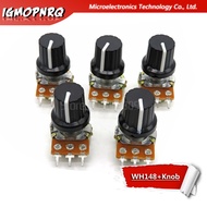 1 pair WH148 B10K B20K B50K B100K 3pin 15mm 1K 2K 5K 10K 20K 50K 100K 250K 500K 1M 1pcs wh148 + 1pcs