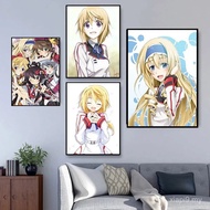 Infinite Stratos Cloth Satin Poster Home Decoration Wall Art Fabric Poster Print 20x30cm,27x40cm,30x