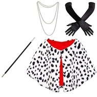 【Ready Stock🇲🇾】Dalmatians Cruella Adult Dress Up Witch Performance Costume Cosplay M-XL - 296