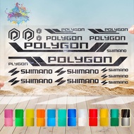 Polygon Cutting Sticker Variasi Sepeda Lipat Gunung Olah Raga Outdoor Frame Stiker Striping Bike Road Fixie Mtb Balap Timbul Universal Murah Reflective Nyala Tahan Air Bodi Hologram Gunung Anak Sepedah Kustom Modif