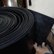 Coin Pattern Rubber Roll Carpet by the Meter, 6 mm Thick, 1.2 m Wide