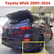 Toyota Wish Front Bumper Diffuser Lip Wrap Angle Splitters Black / Carbon