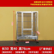 Splash-proof304Stainless Steel Luxury Villa Bird Cage Parrot Cage Anti-Feather Powder Large Medium B