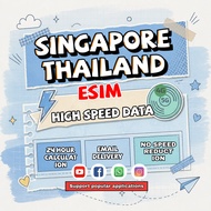 Singapore Thailand eSim 1-10Days Unlimited data 4G/5G Prepaid Daily 1GB/2GB/3GB Does not support Bet