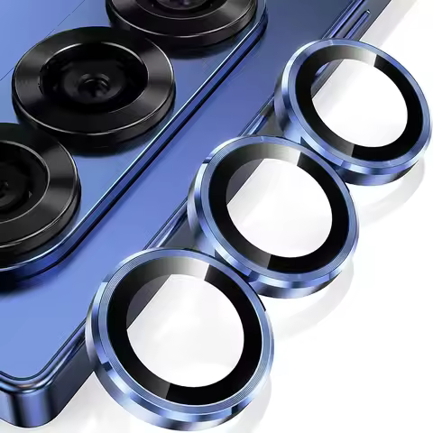 Blue For Samsung Galaxy Z Fold7 Camera Lens Protector Aluminum Alloy Metal Tempered Glass Camera Fil