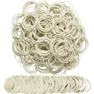 50/100/300/500Pcs White Rubber Band Paper Bills Dollars Money Elastic Stretchable Bands Size 38mm 1.