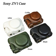 BESM ZV1 Camera Case Cover Pu Leather Bag For Sony  ZV1 With Shoulder Strap only Fit Sony ZV1
