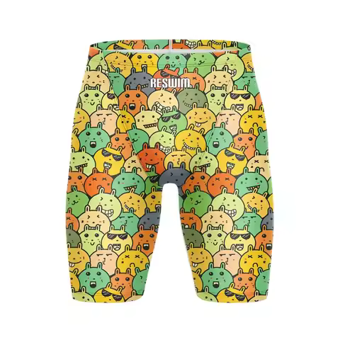 2025 Men's Swim Jammers Athletic Swimsuit Quick Dry Swimming Shorts with UPF 50 for Endurance Racing