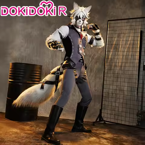 Von Lycaon Cosplay Costume Game Zenless Zone Zero【S-3XL】DokiDoki-R ZZZ Men Suit Von Lycaon Ears Tail