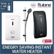 RUBINE | RWH 933 B/W Instant Water Heater | No Pump + 3 functions shower set