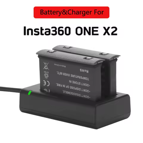 For Insta360 ONE X2 Rechargeable Lithium Polymer Battery& Charge Hub For Insta360 Camera Batteries A