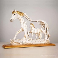 European style plastic horse statue, feng shui decoration, galloping horse statue, plastic crafts