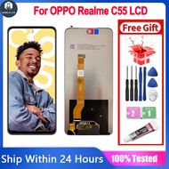 LCD Compatible For OPPO Realme C55 / Narzo N55 LCD Screen Display Touch Screen Digitizer Assembly Re