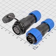 SP20-7P 7-Pin Straight Waterproof Wire Connector Set Smart Components
