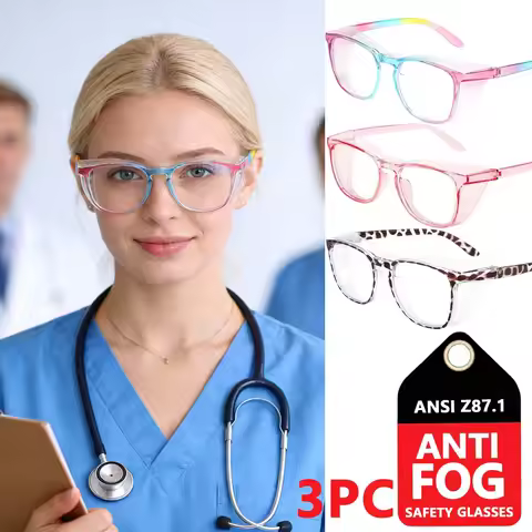 Nursing Goggles Female Blue Light Glasses Women Eye Protection Goggles for LED Light ANSI Z87 Safety