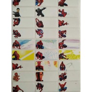 Spiderman Sticker Name Waterproof Name Label Waterproof with Boy Motif