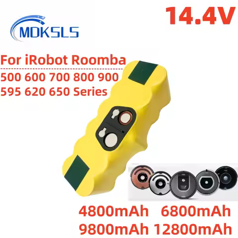 14.4V 4800/6800/9800/12800mAh Battery For iRobot 500 600 700 800 900 series Battery For iRobot Roomb
