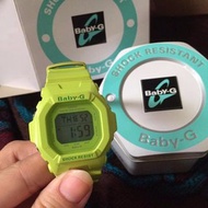 二手CASIO BABY-G/BG-5606-3DR 復古日本限定蘋果綠手錶 #我有手錶要賣