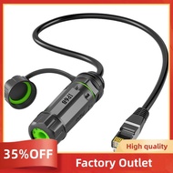 RJ45 Waterproof Butt Connector RJ45 Cat6 Coupler M20 RJ45 Shielded Connector with Cable