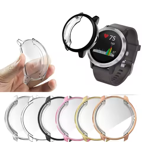 Slim Watch Cover for Garmin Vivoactive 3 trainer music Soft Clear TPU Screen Protector for Vivoactiv
