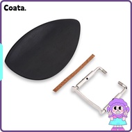 COATA Violin Chin Rest​, ​Ebony Wood ​Chin Rest Bracket​ ​Ebony Chin Rest​, Comfort​ ​Standard Brack
