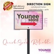 Outdoor signboar , direction signboard, signboard tunjuk arah, sigboard tepi jalan