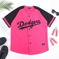 HITAM PRIA Dodgers pink Black dodgers baseball jersey Men Women