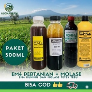 EM4 Agriculture 500ml + Sugarcane Molasses 500ml. Em4 Yellow + Molasses