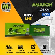 Installation Provided Amaron Jade AGM DIN95 LN5 Auto Start Stop Car Battery Bateri Kereta