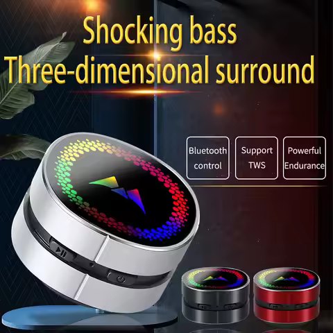 Mini Bone Conduction Bluetooth Speaker Portable Shocking Bass Soundbar Wireless TWS Music Player Lon