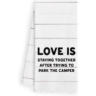 Camping Kitchen Towels, Camping Decor, Camper Towels, Camper Hand Towels, Camper RV Decor, Camper Gi