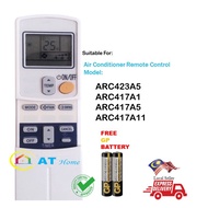 D@IKIN Aircon Remote Control ARC423A5,ARC417A1,ARC417A5,ARC417A11  FTE25KV1 REPLACEMENT