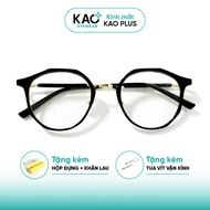 KAO Plus C3311 fashion lightweight flexible metal plastic glasses for men and women