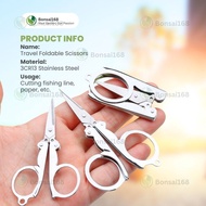 Bonsai168 Foldable Scissors 3CR13 Stainless Steel | Gunting Boleh Dilipat | Portable Travel Scissors