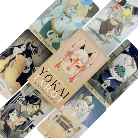 10.3*6cm Yokai Tarot Cards Rooted In Japanese Folklore English Version Board Game Family Telling Par