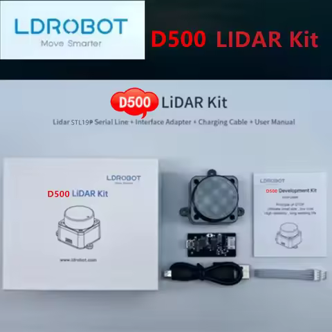 LDROBOT D500 lidar kit 12meters Radar Lidar Coin-D4 Scanner 360 Degree Scanning Support ROS1 and ROS