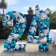 73cm Number Mosaic Balloon Frame 2.4FT Number 0 to 9 Filling Box Foam Board for Birthday Wedding Ann