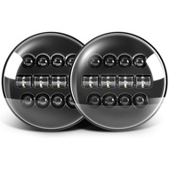 CO LIGHT 7 Inch Round LED Headlights Hi/Lo Sealed Beam DOT Approved H6024 Headlamps plug and play H4