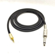 Kabel Audio Canare 2Mtr+Jack 3,5mm Stereo To Akai 6,5mm Mono