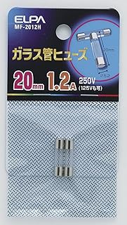 ELPA MF-2012H Glass Tube Fuse Wiring Protection 250V 1.2A 0.8 inches (20 mm)