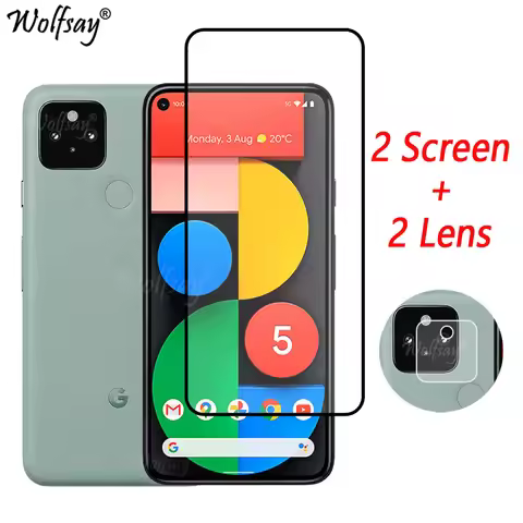 Full Cover Tempered Glass For Google Pixel 5 Screen Protector For Google Pixel 6 6A 7 Pro Camera Gla