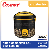 Cosmos CRJ-5508 BC Rice Cooker / Magic Com / Rice Com 3in1 Kapasitas 2.5 Liter / 25 L + Tongolan Foo