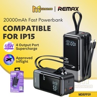 REMAX Original Powerbank power bank Super 65W Fast Charging portable 20000mAh cable Type C MDRPP59