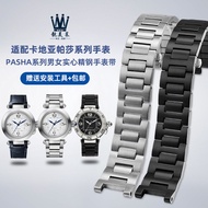 Suitable for Cartier Pasa PASHA Series WSPA0013 W31077U2 Notch Steel Band Stainless Steel Watch Band