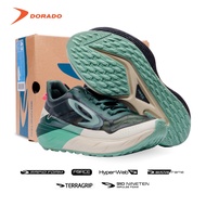 HIJAU 910 Nineten GEIST EKIDEN TRAIL Trail Shoes - GREEN, WHITE, IVORY