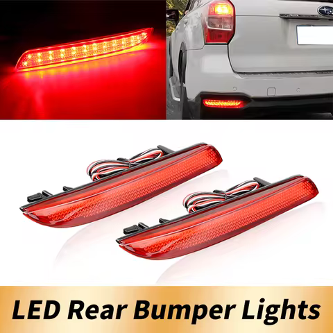 2PCS LED Rear Bumper Brake Lights Canbus For Honda Insight CR-Z 10-14 CR-V 12-14 FIT 18-up Acura TSX