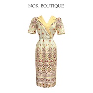 TD107-TD110 เดรสใส่เที่ยวใส่ออกงานใส่ทำงานผ้าไทย